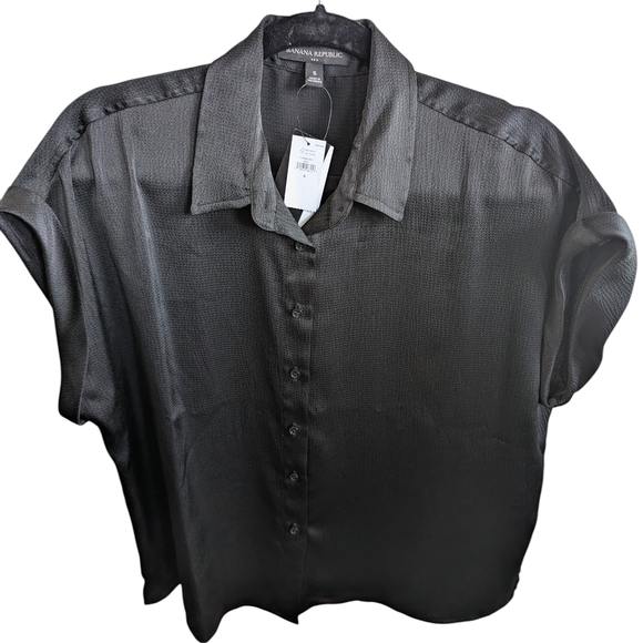 Banana Republic Tops - Banana Republic Black Button Down Shirt